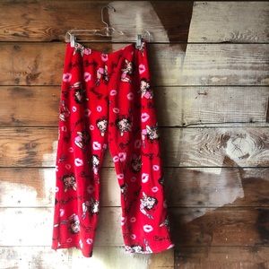 Betty Boop Intimates & Sleepwear - Betty Boop Red Fuzzy Pajama Pants Medium Betty Boop Intimates & Sleepwear - Betty Boop Red Fuzzy Pajama Pants Medium